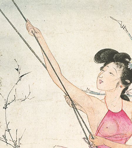 阿克苏-胡也佛的仕女画和最知名的金瓶梅秘戏图